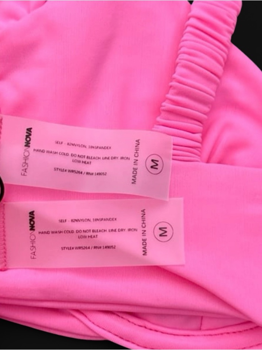 Pink Ruched Underwire Bikini Set - Picture 5 of 9